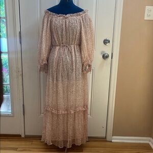 Cleobella Blush Long Sleeve Maxi Dress